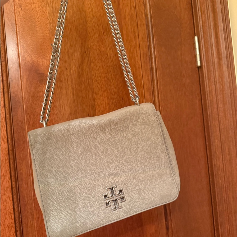 Tory Burch Tan Leather Shoulder Bag